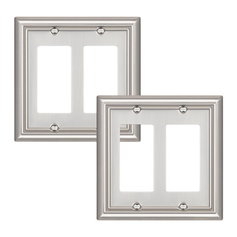 DEWENEILS 3 Way Wireless Light Switch and Receiver Kit with Magnetic Panel, 125V, 100FT Range, Neutral Wire Needed, FCC Listed